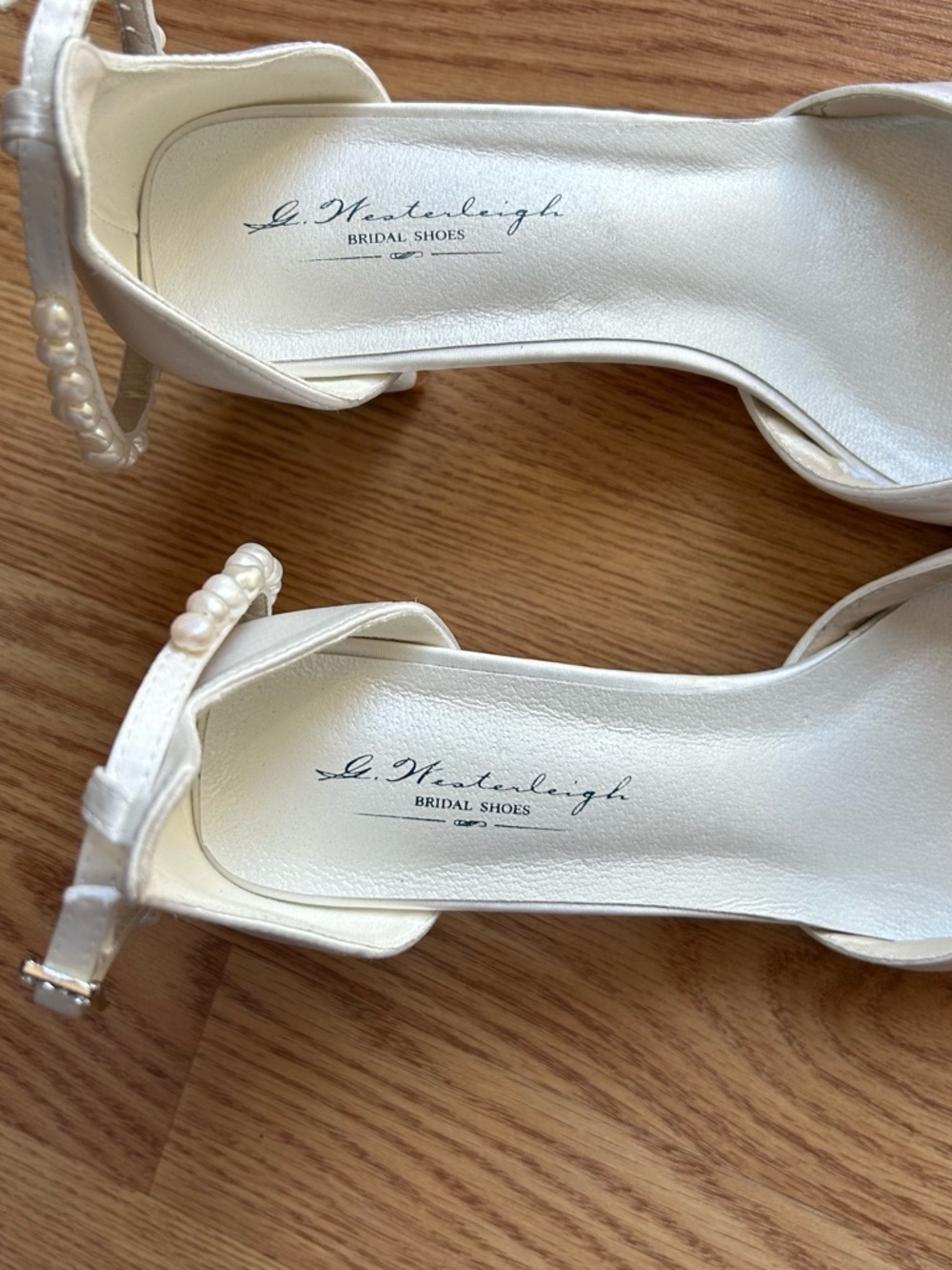 G. Westerleigh Madison Bridal Shoes Size 37 White - Picture 2 of 12